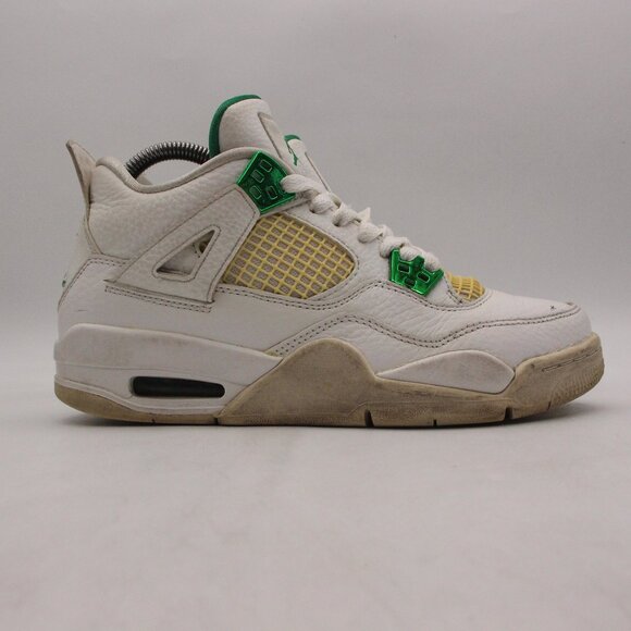 Nike Air Jordan 4 Retro GS “Metallic Green” Youth 6 Women's 7.5 Shoes 408452-113